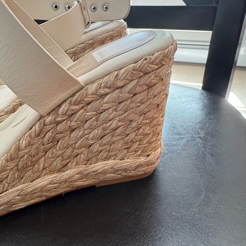 Dolce Vita Cream Espadrille Wedge Shoes 9.5 - Picture 4 of 6